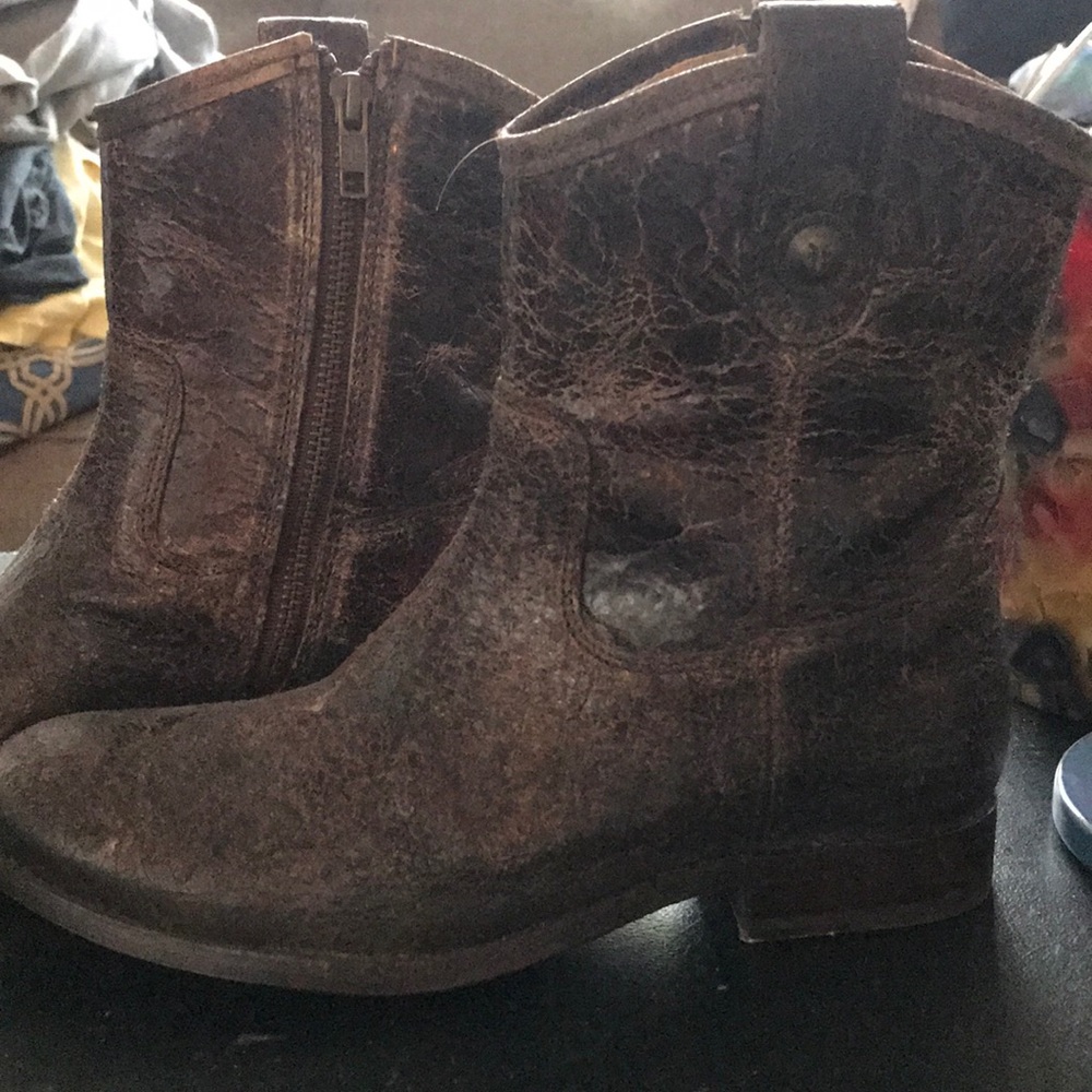 Never worn Frye ankle boots